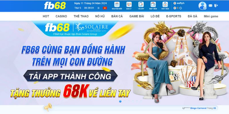 Thông tin giới thiệu tổng quan về sân chơi fb68